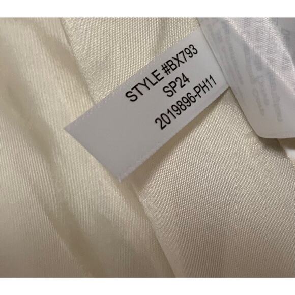 J Crew Womens Helena Blazer Size 14 Stretch Linen Blend Flax Ivory Jacket - Picture 10 of 10